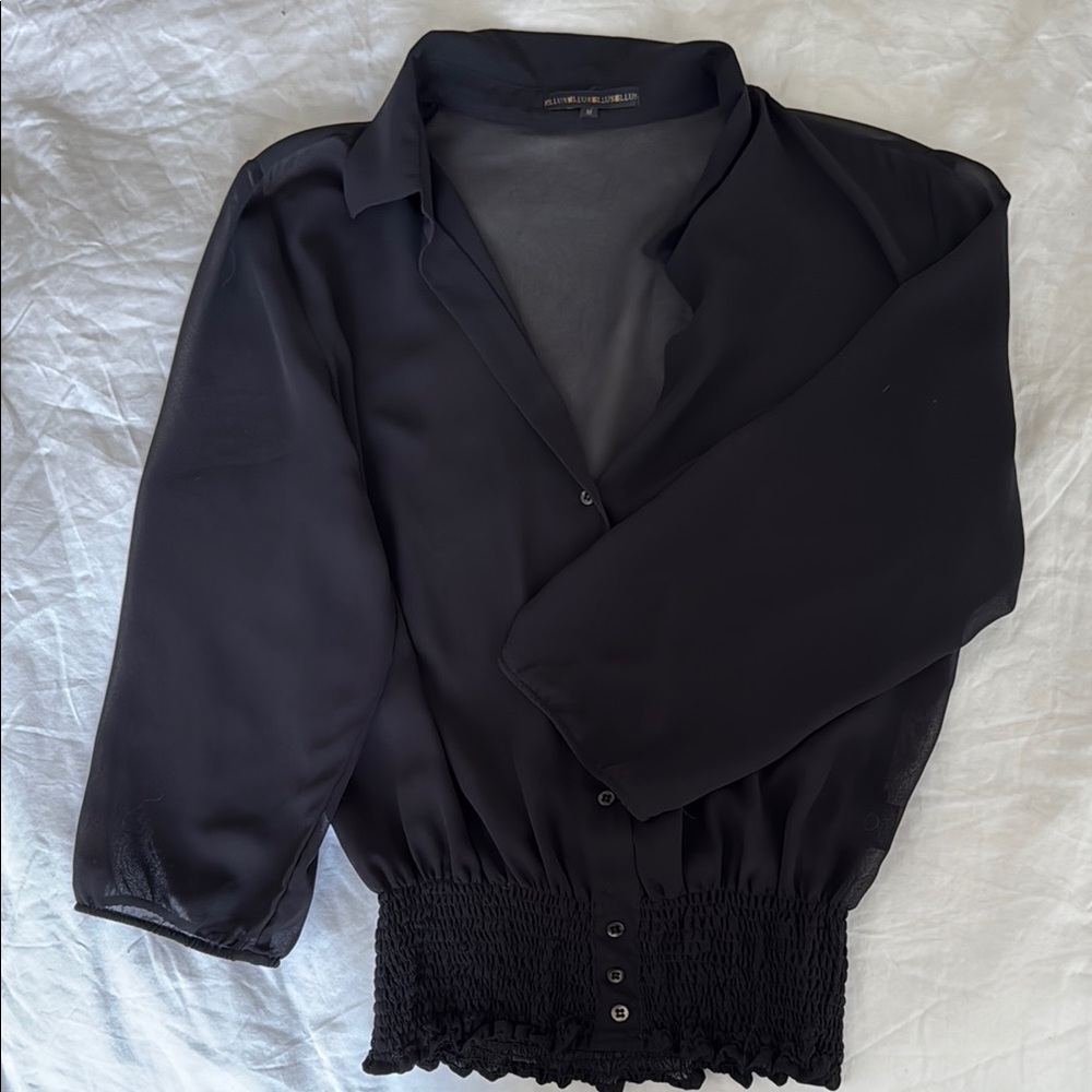 Elegant Black Women's Top